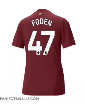 Manchester City Phil Foden #47 Tricou Fotbal Replică 2024-25 Femei Treilea